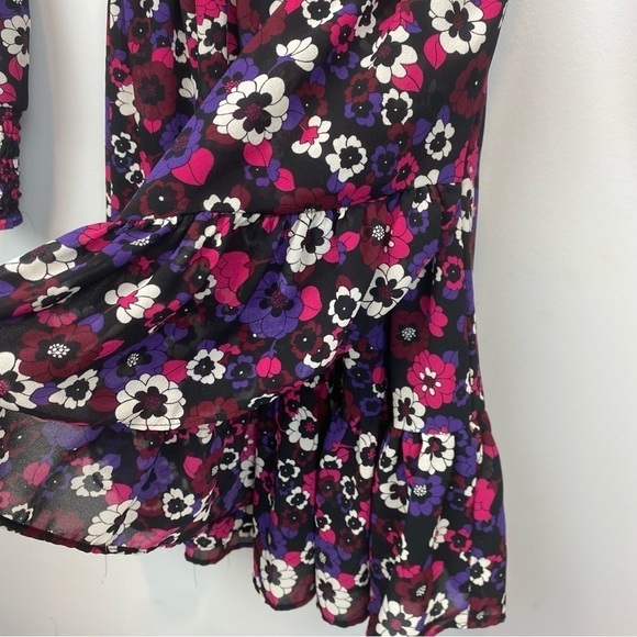 Michael MK • Floral Georgette Wrap Dress - Picture 7 of 16
